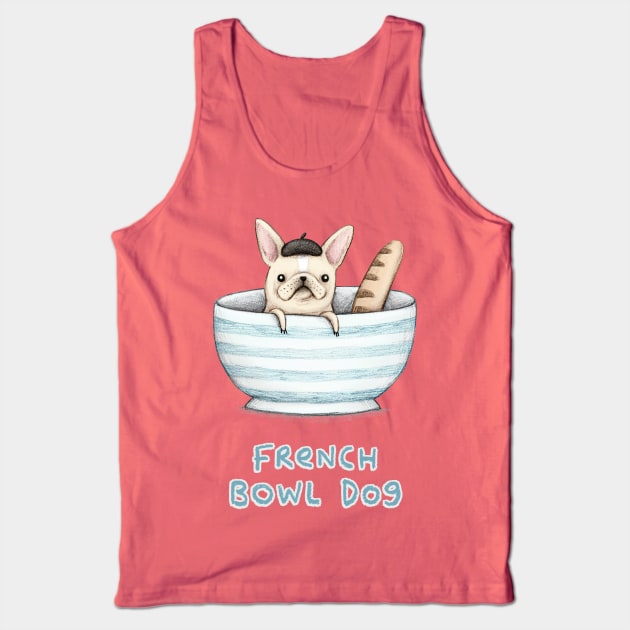 French Bowl Dog Tank Top by Sophie Corrigan